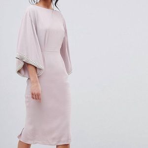 Kimono sleeves midi dress